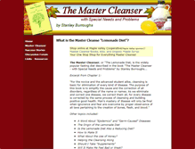 Tablet Screenshot of mastercleanser.com